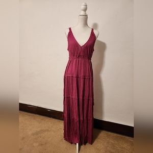 Rue 21, LARGE,  maxi sundress, plum